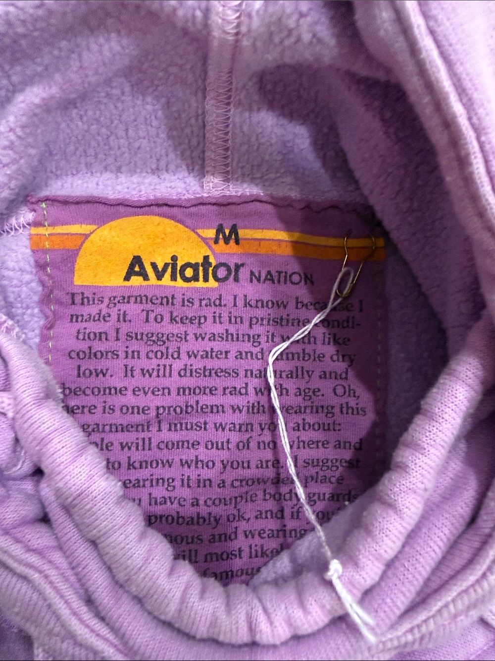 Aviator Nation Ninja Pullover Hoodie Sweatshirt - Picture 9 of 11